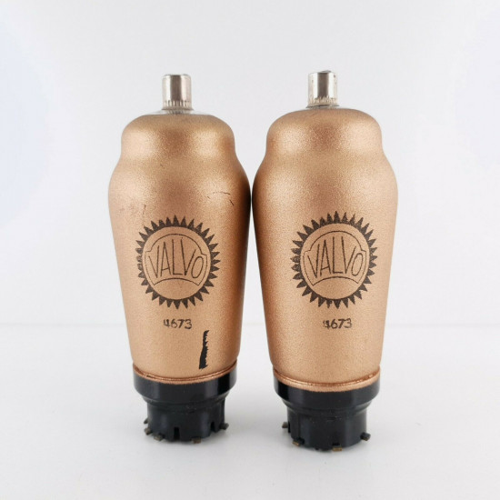 2 X 4673 VALVO TUBE. GOLD PAINT. CQ  ENA