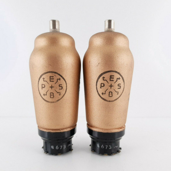 2 X 4673 VALVO TUBE. GOLD PAINT. CQ  ENA