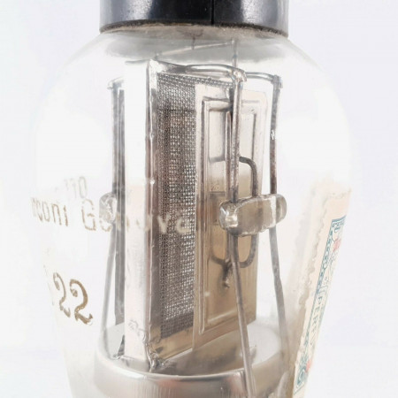 1 X S22 MARCONI TUBE. R. AERONAUTICA. CHROME PLATES. GLOBE. 1930s. 1 CQ  ENA