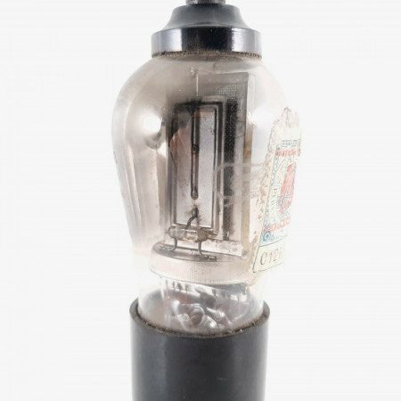 1 X S22 MARCONI TUBE. R. AERONAUTICA. CHROME PLATES. GLOBE. 1930s. 2 CQ  ENA