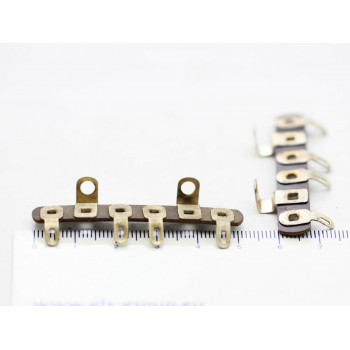 4-SOLDER-LUG BAKELITE TERMINAL STRIP NOS 5PC. CA275U265F080517