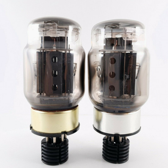 2 X KT88 TUBE. EDICRON BRAND. DUAL GETTER. BLACK PLATES. MATCHED PAIR. CL  ENA