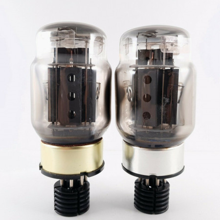 2 X KT88 TUBE. EDICRON BRAND. DUAL GETTER. BLACK PLATES. MATCHED PAIR. CL  ENA