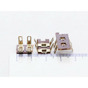 4-SOLDER-LUG BAKELITE TERMINAL STRIP A NOS 5PC. CA275U25F080517