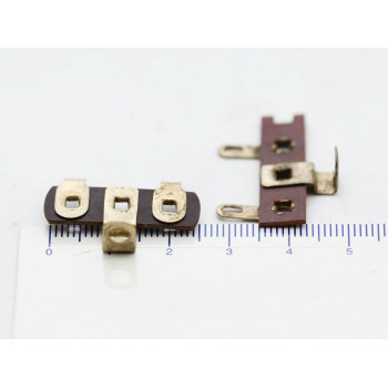 2-SOLDER-LUG BAKELITE TERMINAL STRIP B NOS 5PC. CA276U40F110517