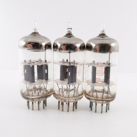 3 X 12AT7 / ECC81 TUBE. TEN PROD. ORANGE LOGO. JAPAN. MATCHED PAIR +1. CL  ENA