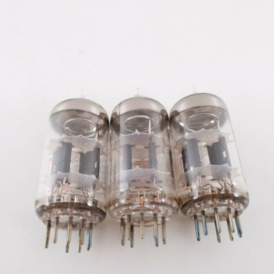 3 X 12AT7 / ECC81 TUBE. TEN PROD. ORANGE LOGO. JAPAN. MATCHED PAIR +1. CL  ENA