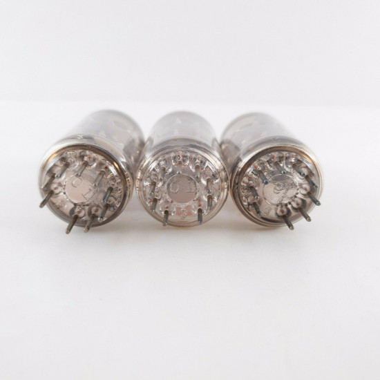 3 X 12AT7 / ECC81 TUBE. TEN PROD. ORANGE LOGO. JAPAN. MATCHED PAIR +1. CL  ENA