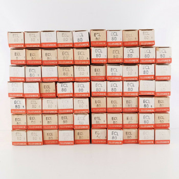 69 X ECL80 TELEFUNKEN TUBE. SIEMENS UND HALSKE PRODUCTION. 3 MICAS.  CT  ENA