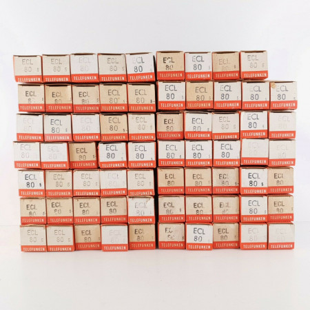 69 X ECL80 TELEFUNKEN TUBE. SIEMENS UND HALSKE PRODUCTION. 3 MICAS.  CT  ENA