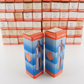 69 X ECL80 TELEFUNKEN TUBE. SIEMENS UND HALSKE PRODUCTION. 3 MICAS.  CT  ENA 2