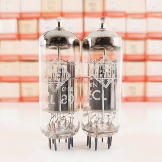 69 X ECL80 TELEFUNKEN TUBE. SIEMENS UND HALSKE PRODUCTION. 3 MICAS.  CT  ENA