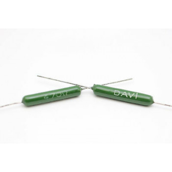 WIREWOUND RESISTOR 470 OHM 6W DAVI NOS (New Old Stock) *1PC* U51