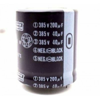 ELECTROLYTIC CAPACITOR NIPPON 200uF 385V 40uF 385V 40uF 385V NOS CA308U1F03071