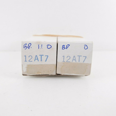 2 X 12AT7WA TUBE. RAYTHEON BRAND. BLACK PLATES. MATCHED & BALANCED PAIR. CL  ENA