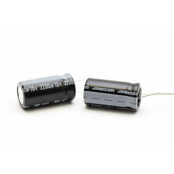 ELECTROLYTIC CAPACITOR JAMICON 2200uF 16v NOS(New Old Stock) 1PC.CA59U100F221015