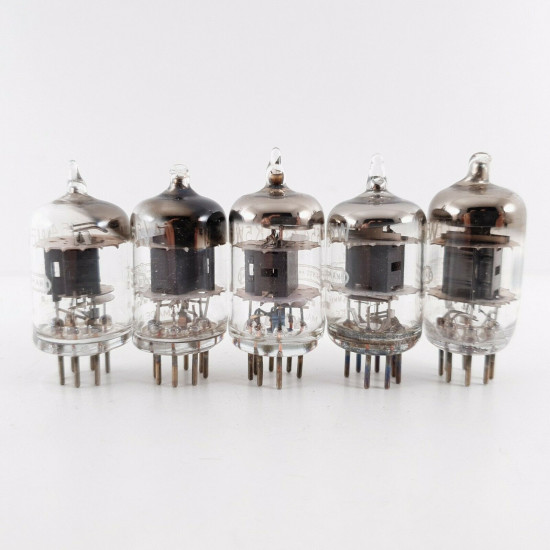 5 X 5654 / 6AK5W TUBE. HEINTZ AND KAUFMAN BRAND. BLACK PLATES. CL  ENA