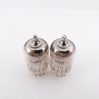 2 X E180F MINIWATT. SPECIAL QUALITY SQ. GOLD PIN 3 MICAS. MATCHED PAIR 1 CL  ENA 2