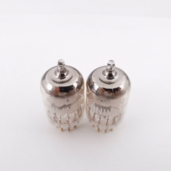 2 X E180F MINIWATT. SPECIAL QUALITY SQ. GOLD PIN 3 MICAS. MATCHED PAIR 1 CL  ENA