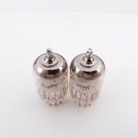 2 X E180F MINIWATT. SPECIAL QUALITY SQ. GOLD PIN 3 MICAS. MATCHED PAIR 1 CL  ENA
