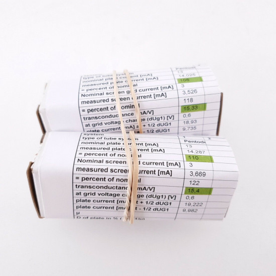 2 X E180F MINIWATT. SPECIAL QUALITY SQ. GOLD PIN 3 MICAS. MATCHED PAIR 1 CL  ENA