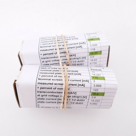 2 X E180F MINIWATT. SPECIAL QUALITY SQ. GOLD PIN 3 MICAS. MATCHED PAIR 1 CL  ENA