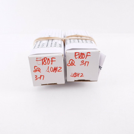 2 X E180F MINIWATT. SPECIAL QUALITY SQ. GOLD PIN 3 MICAS. MATCHED PAIR 1 CL  ENA