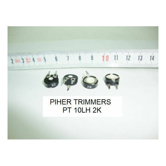 2 x POTENCIOMETROS - TRIMMERS. PIHER PCB PT10LH 2 KOhm  (10mm. diametro. Lineal)