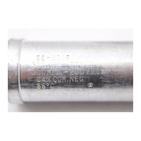 ELECTROLYTIC CAPACITOR ZENITH 300uF 200V 300uF 200V NOS 1PC. CA308U1F030717