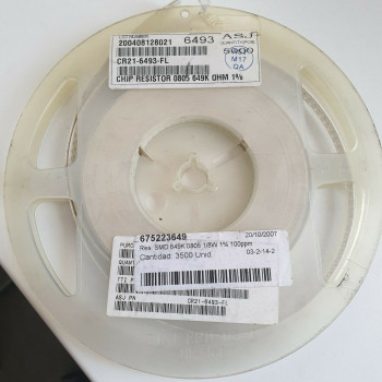 10 x 649K 1/8W 1% 100PPM SMD ASJ RESISTOR. (R217) CA393U2000F130721