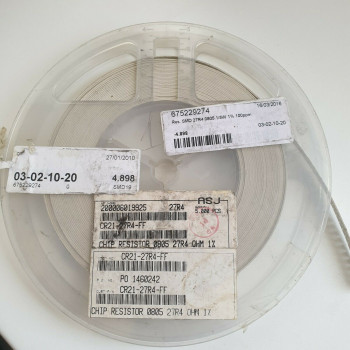 10 x 27.4R 1/8W 1% 100PPM SMD ASJ RESISTOR. (R220) CA393U4800F130721