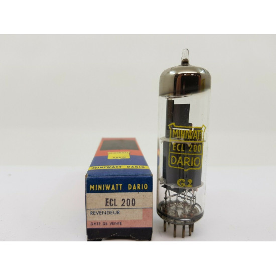 ECL200 TUBE. MINIWATT DARIO BRAND TUBE. NOS / NIB. RC3.