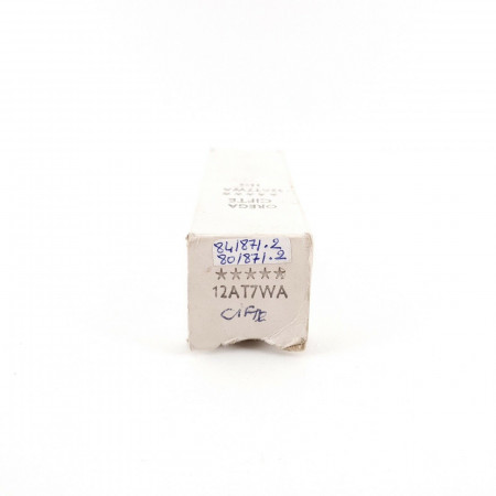 1 X 12AT7WA CIFTE TUBE. DUAL SUPPORT GETTER. BALANCED TRIODE *****STARS. CX  ENA