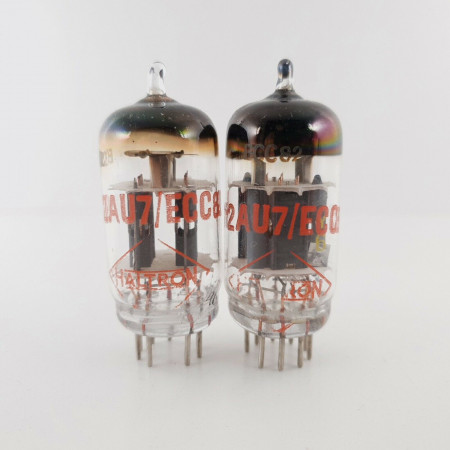 2 X ECC82 TUNGSRAM TUBE. HALTRON BRAND. WELDED PLATES. LOW EMISSION. CX  ENA