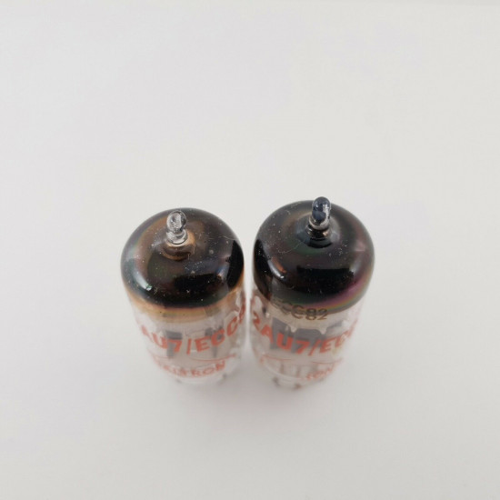 2 X ECC82 TUNGSRAM TUBE. HALTRON BRAND. WELDED PLATES. LOW EMISSION. CX  ENA