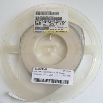 10 x 147K 1/4W 1% 100PPM SMD PANASONIC RESISTOR. (R232) CA393U2000F130721