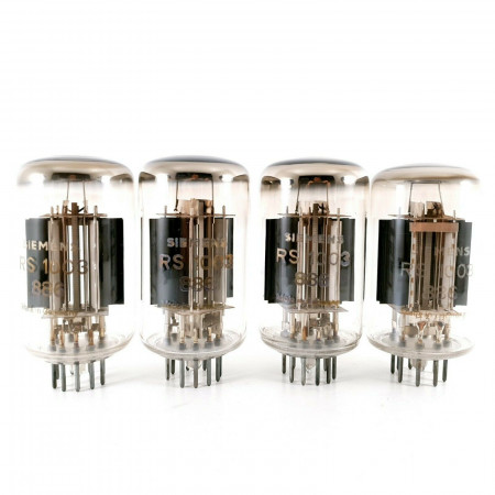 4 X RS1003 SIEMENS PENTODE. HIGH QUALITY. MATCHED CODES. NOS/NIB. CC  ENA