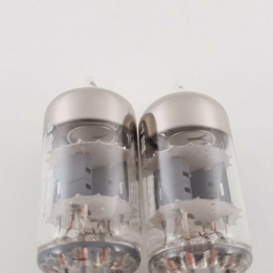 2 X 12AT7 / ECC81 MARCONI TUBE. COPPER RODS. SOLID GETTER. PAIR. CX  ENA