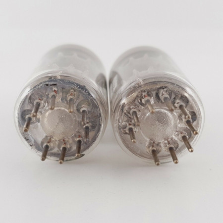 2 X 12AT7 / ECC81 MARCONI TUBE. COPPER RODS. SOLID GETTER. PAIR. CX  ENA