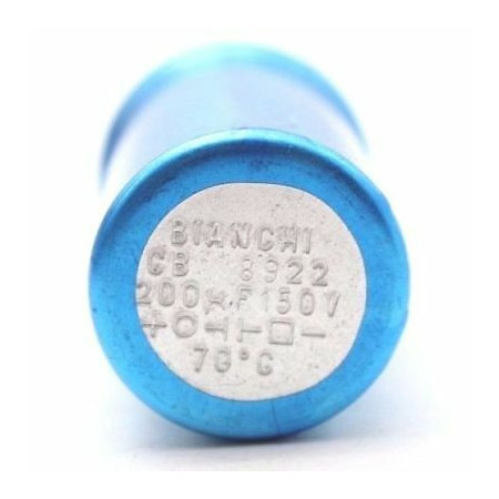ELECTROLYTIC CAPACITOR BIANCHI 200uF 150V NOS (NEW OLD STOCK) 1PC CA307U2F030717