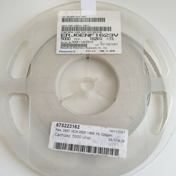 10 x 162K 1/8W 1% 100PPM SMD PANASONIC RESISTOR. (R234) CA393U3000F130721