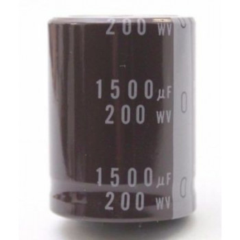 ELECTROLYTIC CAPACITOR NICHICON 1500uF 200V NOS 1PC. CA307U1F030717