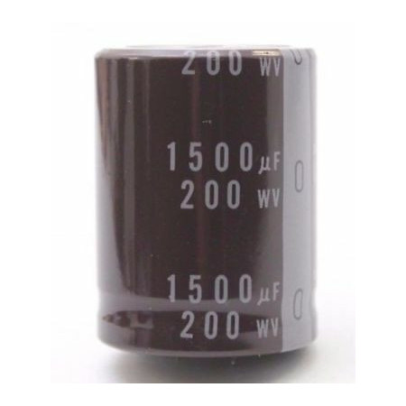 ELECTROLYTIC CAPACITOR NICHICON 1500uF 200V NOS 1PC. CA307U1F030717
