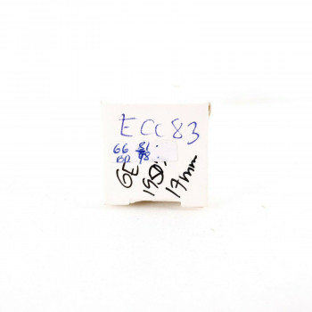 1 X 12AX7 TUBE. GE BRAND. 17MM BLACK PLATES. 1950s. LOW EMISSION. CF  ENA