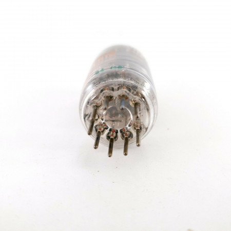 1 X 12AX7 TUBE. GE BRAND. 17MM BLACK PLATES. 1950s. LOW EMISSION. CF  ENA