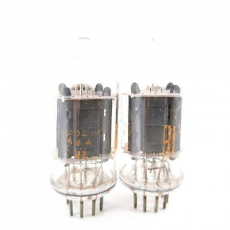 2 X 12AU7A TUBE. RCA BRAND. 17MM PLATES. CLEAR TOP. MATCHED PAIR. CF  ENA