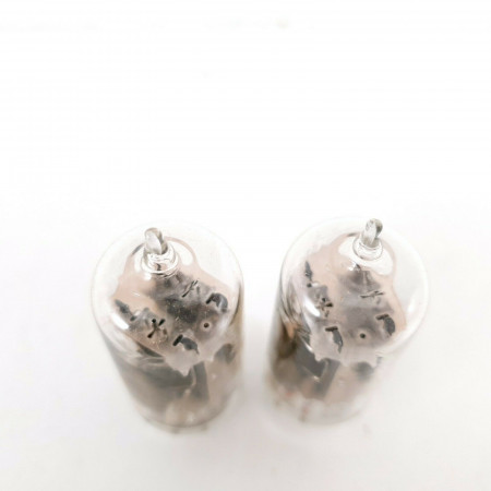 2 X 12AU7A TUBE. RCA BRAND. 17MM PLATES. CLEAR TOP. MATCHED PAIR. CF  ENA