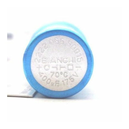ELECTROLYTIC CAPACITOR BIANCHI 400uF 175V NOS 1PC. CA307U2F030717