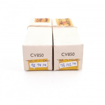 2 X CV850 MULLARD TUBE. BLACK PLATES. 1960s AMRY PROD. MATCHED PAIR AH  ENA