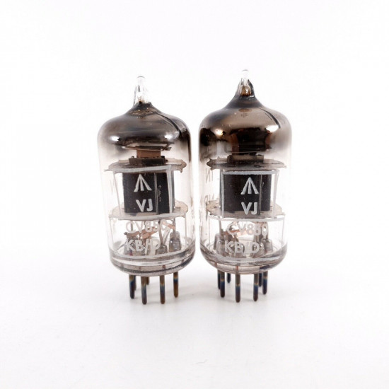 2 X CV850 MULLARD TUBE. BLACK PLATES. 1960s AMRY PROD. MATCHED PAIR AH  ENA